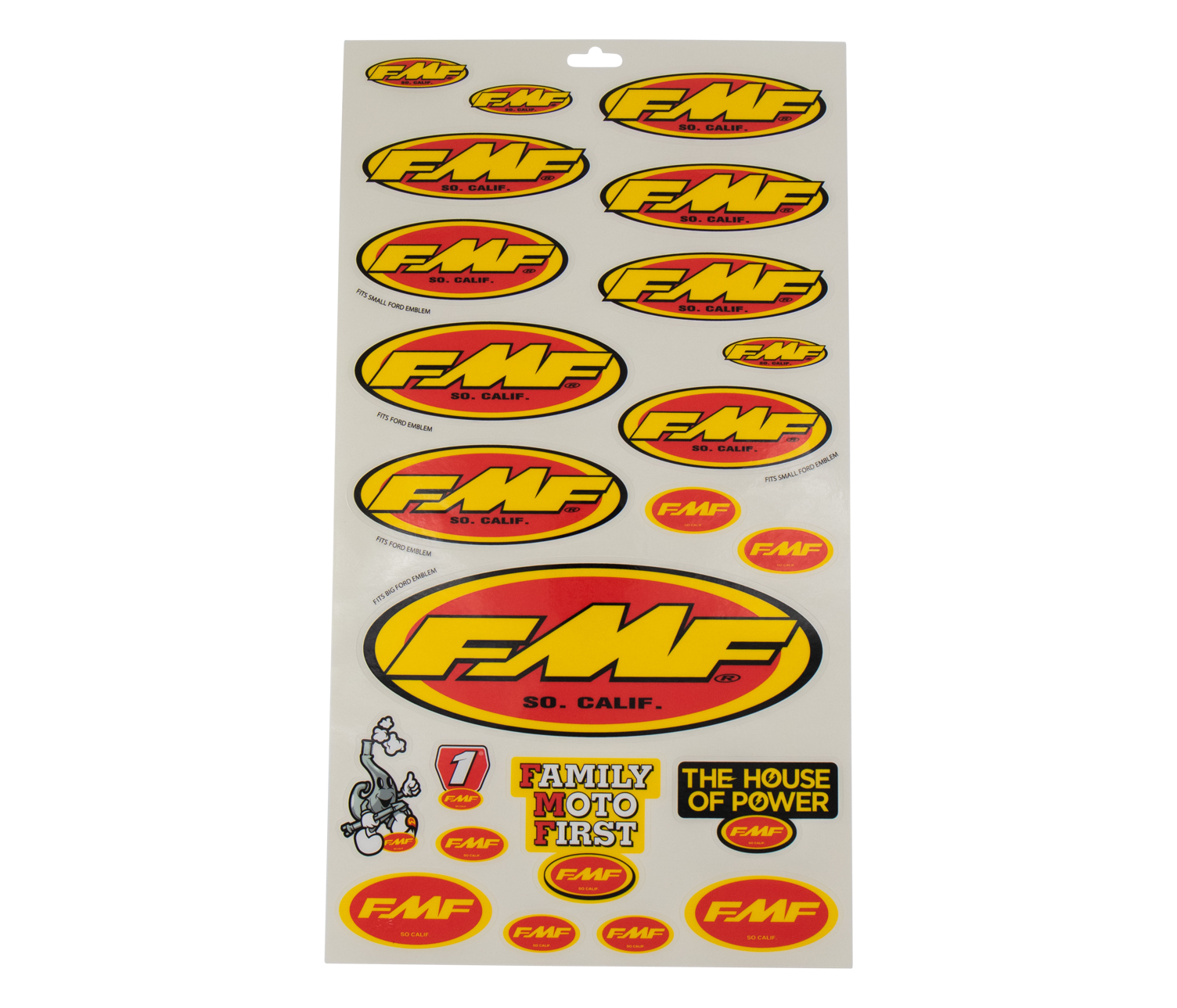 FMF ASSORTED STKR SHEET